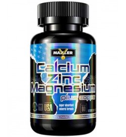Calcium Zinc Magnesium 90 tabs Maxler